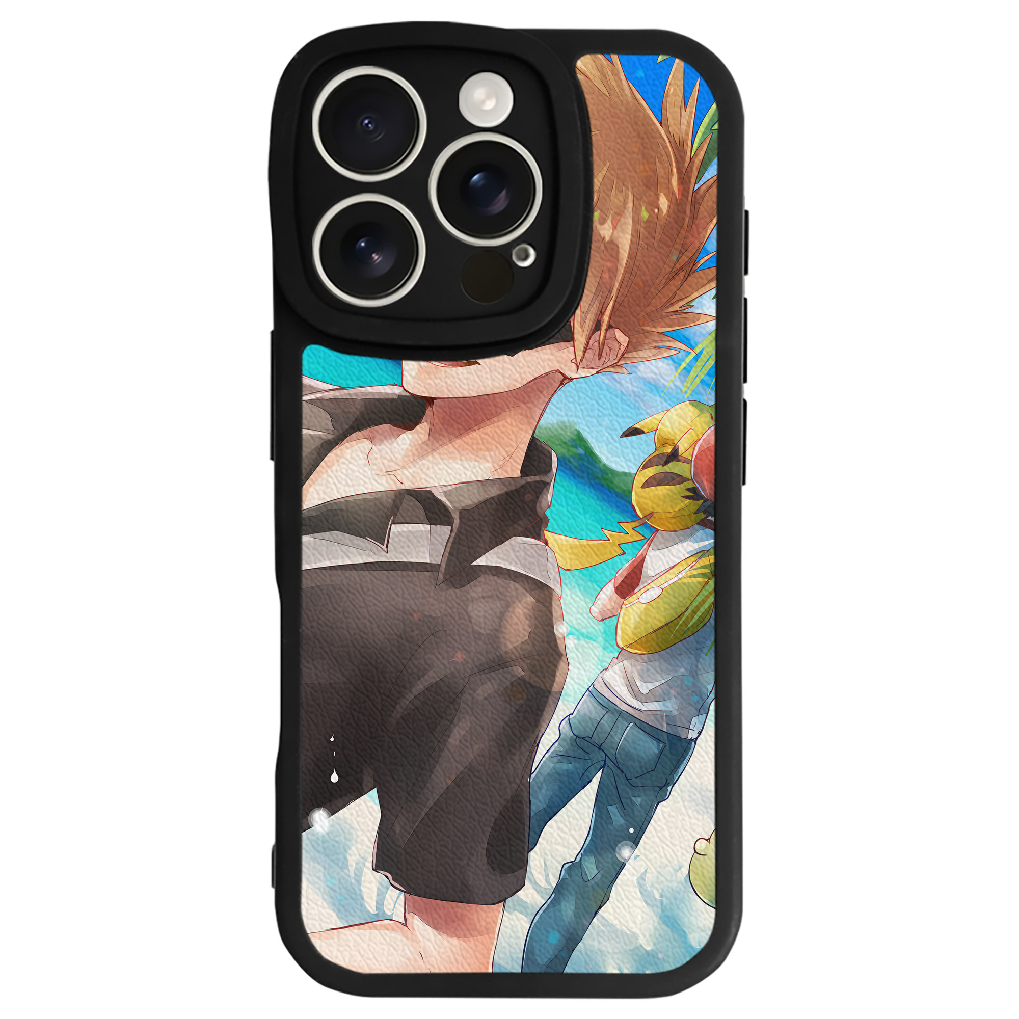 （画像用） ポケットモンスター Pokémon 【iPhone 16シリーズ対応】シリコンスマホケース（レザー調） 材質：シリコン